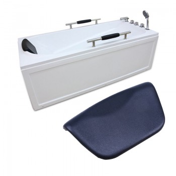 WHISM SPA Bath Pillow Non-slip Bathtub Pillow Soft Headrest Waterproof PU Bath Pillows with Suction Cups Bathroom Accessories