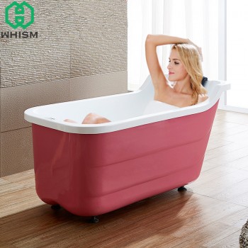 WHISM SPA Bath Pillow Non-slip Bathtub Pillow Soft Headrest Waterproof PU Bath Pillows with Suction Cups Bathroom Accessories