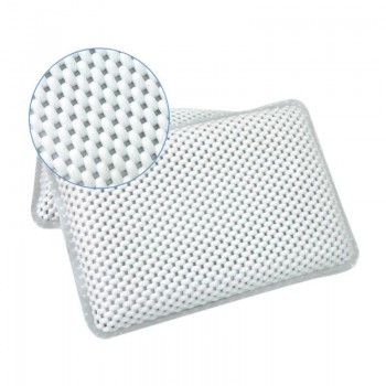 PVC Soft Waterproof Thicken Bath Pillow SPA Headrest Bathtub Pillow With Backrest Suction Cup Neck Cushion Bathroom Accessories