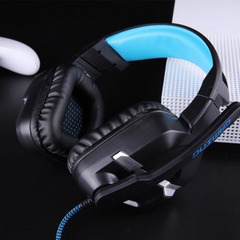 Salar KX901 Gaming Headset Wired Headband with Mic/LED Light Over Ear Stereo Deep Bass for Computer Gamer Earphone Headphones