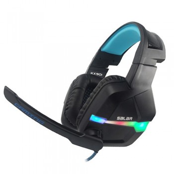 Salar KX901 Gaming Headset Wired Headband with Mic/LED Light Over Ear Stereo Deep Bass for Computer Gamer Earphone Headphones