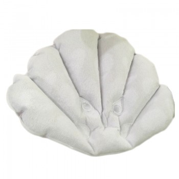 SOLEDI Soft Bathroom Pillow Home Comfortable Spa Inflatable Bath Cups Shell Shaped Neck Bathtub Cushion Bathroom Accessories