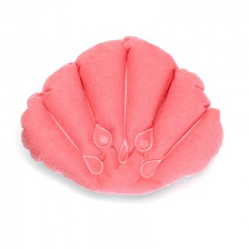 New Cups Shell Shaped Neck Bathtub Cushion Random Color Bathroom Accessories Bathroom Products Home Spa Inflatable Bath Pillow