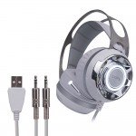 Pro Gaming Headsets Luminous Vibration Gaming Headphones With Microphone Wired Led Light For PC Laptop Computer Gamer