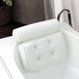 SAFEBET Thickened Bath Pillow Soft SPA Headrest Bathtub Pillow With Backrest Suction Cup Neck Cushion Bathroom Accessories