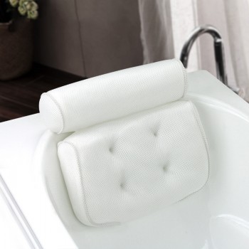 SAFEBET Thickened Bath Pillow Soft SPA Headrest Bathtub Pillow With Backrest Suction Cup Neck Cushion Bathroom Accessories