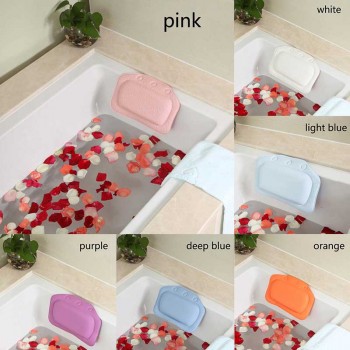 PVC Foam Bathroom Accessories Spa Bath Pillows Bath Pillow 1PC Waterproof Sponge Head Cushion Tub Headrest Bathtub Pillow