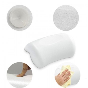 Bathtub Head Pillow Bath Bathtub Sucker Head Pillow Spa Bath Pillow Non-slip Bathtub Headrest Soft Waterproof Bath Pillows