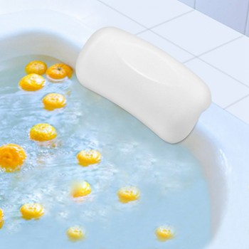 Bathtub Head Pillow Bath Bathtub Sucker Head Pillow Spa Bath Pillow Non-slip Bathtub Headrest Soft Waterproof Bath Pillows