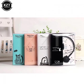 3.5mm Cute Cat Colored Stereo Wired Headphones Headset Earphones for Samsung Xiaomi mp3 Kids Student Birthday Gifts Retail box
