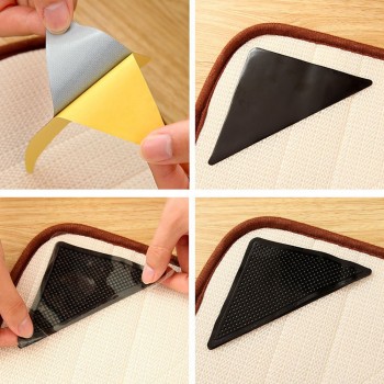 2018 Bathroom Accessories Home amp; Living 4 X Carpet Pad Non Slip Tri Sticker Anti Slip Mat Pads Anti Slip