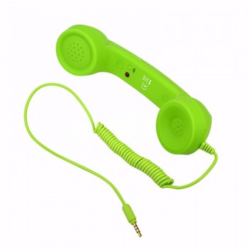 3.5mm Jack Classic Retro Phone Handset Mini Mic Speaker Phone Call Receiver for Iphone Samsung Huawei