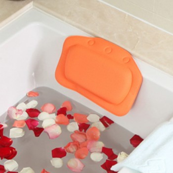 2016 New 4 Colors Bathroom Supplies Waterproof Bathtub Spa Bath Pillow with Suction Cups Head Neck Rest Home amp; Garden Pillows