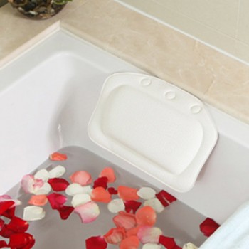 2016 New 4 Colors Bathroom Supplies Waterproof Bathtub Spa Bath Pillow with Suction Cups Head Neck Rest Home amp; Garden Pillows