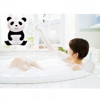 3D Panda-shaped Baby Adult Bathtub Pillow Slip Strong Suction Cup Home Spa Pillow Support Head And Neck Back And Shoulder