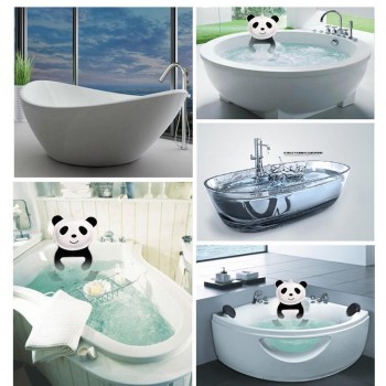 3D Panda-shaped Baby Adult Bathtub Pillow Slip Strong Suction Cup Home Spa Pillow Support Head And Neck Back And Shoulder
