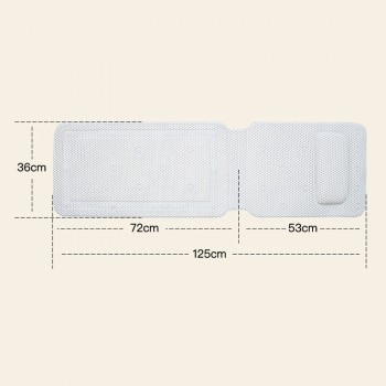 IHAD SPA Bath Pillow Non-slip Bathtub Headrest With Mat Soft Waterproof Bath Cushion With Pillows And Suction Cups