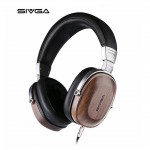 SIVGA SV006 Walnut Wood Monitor Headphone Professional Hifi Stereo 50mm Plated Beryllium Dynamic 3.55mm For Pc and Phone