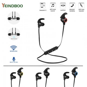 YEINDBOO Wireless Bluetooth Earphone Sports Running Wireless Headset Active Noise Cancelling Headset Phone Bluetooth Earphone