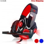 Surround Stereo Gaming Headset Headband Headphone USB 3.5mm LED with Mic for PC Deep Bass Real Game Drop Shipping