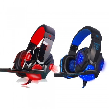 Surround Stereo Gaming Headset Headband Headphone USB 3.5mm LED with Mic for PC Deep Bass Real Game Drop Shipping