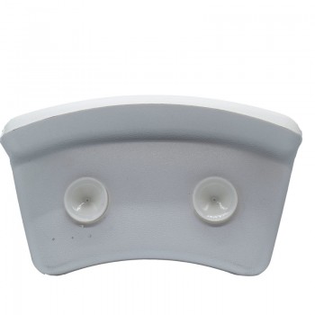 High quality PU Colorful Comfort angle design bath pillow in bathroom spa pillow bathtub headrest with silica gel suction cups