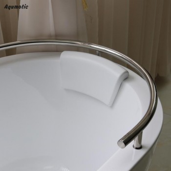 Aqumotic Home Spa Bath Pillow For Straight Back Tub Pillow Rest Luxury Large Bath Pillow Memory Foam Neck amp; Back Comfort Tool