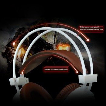 Professional Gaming Headset LED Light High Bass Noise Cancelling Headphone with Microphone H6 For Computer 15J Drop Shipping