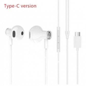 Xiaomi Earphones USB Type-C/3.5mm Headset Half In Ear Wired Control Dynamic Ceramic Speaker Headphones MEMS Mic MI Headsets D5