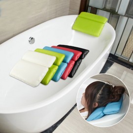 Waterproof sponge bath tub massage pad bath pillow bath pillow cushions pillow anti-slip head pillow back with sucker bathroom
