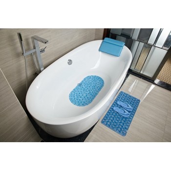 Waterproof sponge bath tub massage pad bath pillow bath pillow cushions pillow anti-slip head pillow back with sucker bathroom
