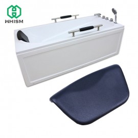 WHISM Luxury SPA Waterproof PU Bath Pillows Bathtub Headrest Suction Cup Foam Bathroom Body Mist Non-Slip Bath Tub Pillow