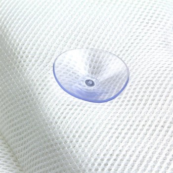 LUOEM Breathable 3D Mesh Spa Bath Pillow with Suction Cups Neck and Back Support Spa Pillow for Home Hot Tub