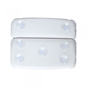 Spa Bath Pillow Suction Cups Extra Soft 2-Panel Design for Shoulder Neck Support Fits Any Size Tub