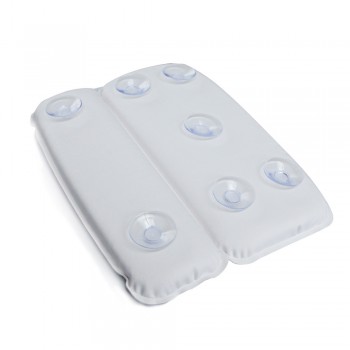 Spa Bath Pillow Suction Cups Extra Soft 2-Panel Design for Shoulder Neck Support Fits Any Size Tub