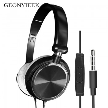 New Wired Headphones With Microphone Over Ear Headsets Bass HiFi Sound Music Stereo Earphone For iPhone Xiaomi Sony Huawei PC
