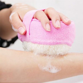 2018 Bathroom Accessories Home amp; Living Fashion Natural Loofah Luffa Loofa Bath Shower Wash Body Pot Sponge Scrubber Tool Towel