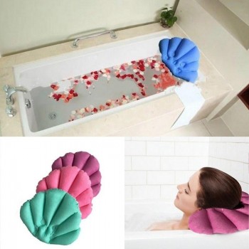 Bathroom Inflatable Bath Spa Pillow Head Back Neck Cushion Bathtub Relaxing T