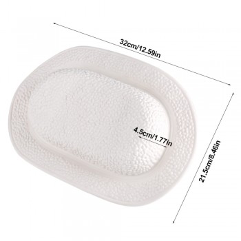 3 Colors Bathroom Supplies Bathtub Pillow Headrest Waterproof PVC Bath Pillows With Suction Cups Head Neck Rest Pillows