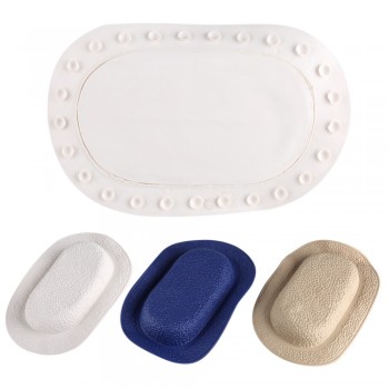 3 Colors Bathroom Supplies Bathtub Pillow Headrest Waterproof PVC Bath Pillows With Suction Cups Head Neck Rest Pillows