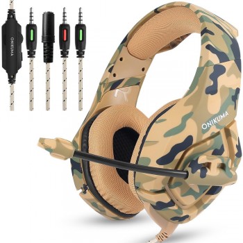 Camouflage Gaming Headset PS4 PC Computer Xbox One Headset Gamer Gaming Headphone With Microphone,Mic For Computer Moblie Phone