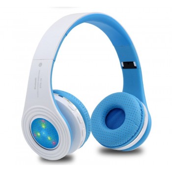 TOPROAD Glowing Bluetooth Earphones Fone de ouvido Headphones Stereo Bass Headsets built-in Mic LED TF FM Radio for Phones PC