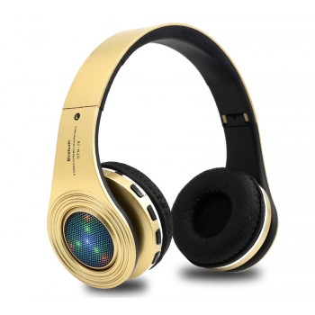 TOPROAD Glowing Bluetooth Earphones Fone de ouvido Headphones Stereo Bass Headsets built-in Mic LED TF FM Radio for Phones PC