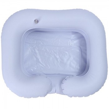 Inflatable Hair Washing Basin Portable Shampoo Tray With Drain Tube Handicap Bed Rest Aid Use Salon Treatment Hairdressing Tool