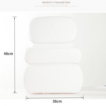 IHAD SPA Cushion Bath Pillow Non-slip Bathtub Headrest Soft Waterproof Bath Pillows with Suction Cups 48x38cm