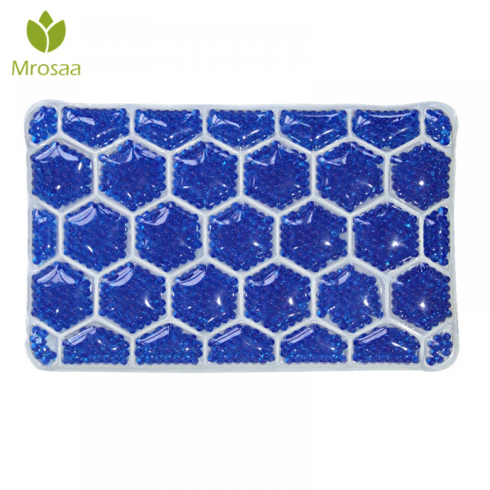 Mrosaa PVC Crystal Mud Bath Pillows Waterproof Suction Cup Bathroom SPA Neck Bathtub Cushion Soft Headrest Bathtub Pillows