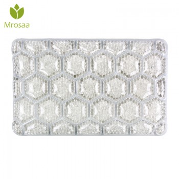 Mrosaa PVC Crystal Mud Bath Pillows Waterproof Suction Cup Bathroom SPA Neck Bathtub Cushion Soft Headrest Bathtub Pillows