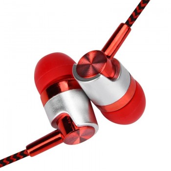 3.5mm Jack In-ear Earphone Metal Stereo Headphone Earbuds with Mic for iPhone For Xiaomi For Huawei