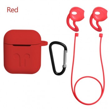 4 In 1 Earphone Silicone Case Anti-lost Wire Eartips for Apple Airpods Air Pods Bluetooth Wireless Headphone Accessories