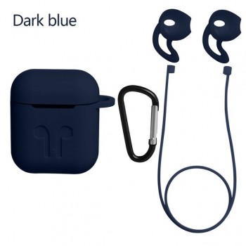 4 In 1 Earphone Silicone Case Anti-lost Wire Eartips for Apple Airpods Air Pods Bluetooth Wireless Headphone Accessories